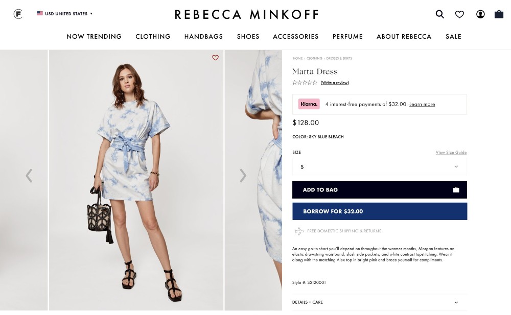 beplay官网娱乐丽贝卡·明柯夫首次亮相CaaStle新借的按钮,让时尚消费者租金直接从品牌的电子商务。