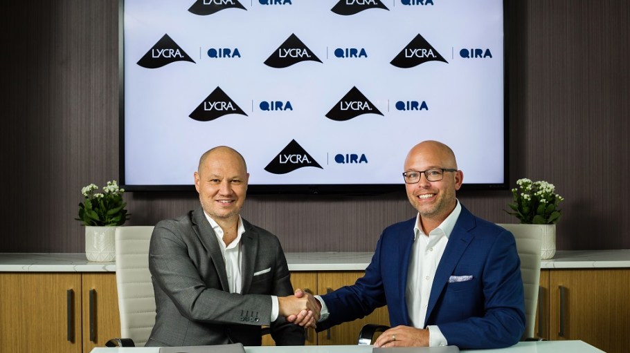 beplay官网娱乐莱卡公司达成协议Qore使世界上第一个大规模商业生产使用QIRA bio-derived氨纶。
